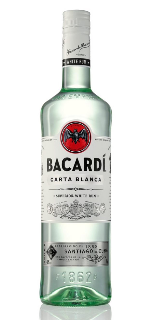Ром Bacardi carta blanca 50 ml