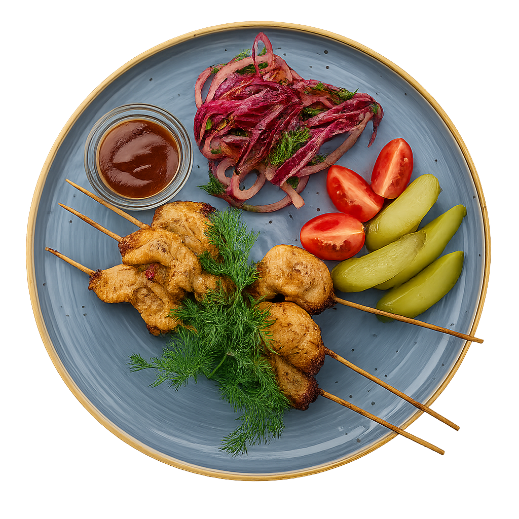 Шашлычки утинные на шпажках